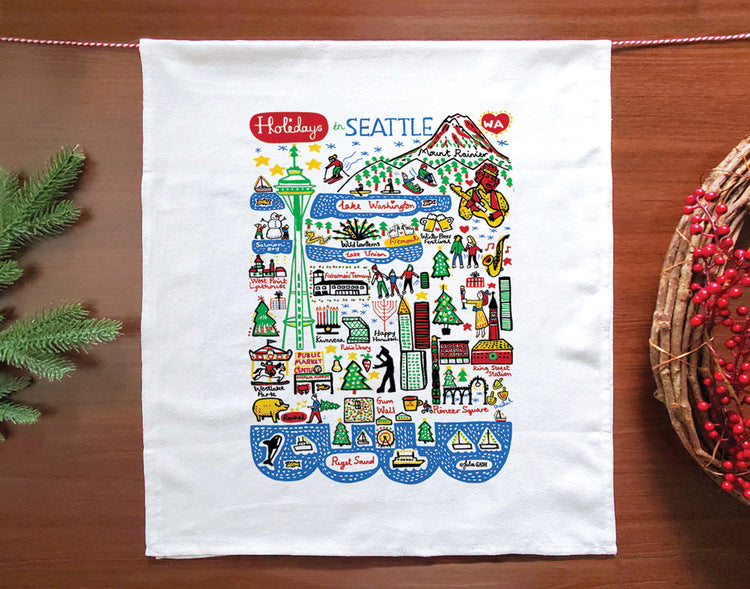 Holidays in Seattle Towel