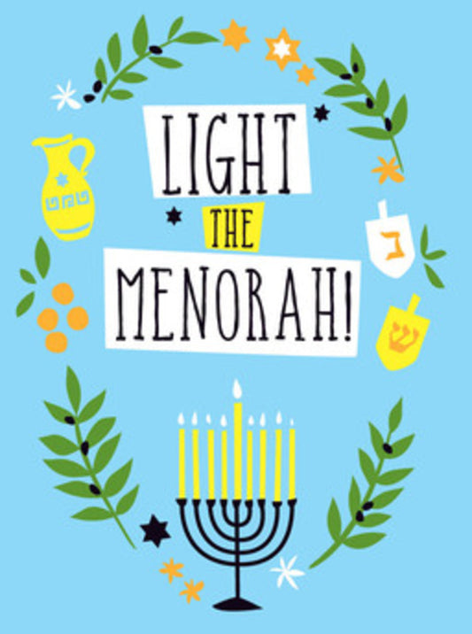 Light the Menorah Hanukkah Card