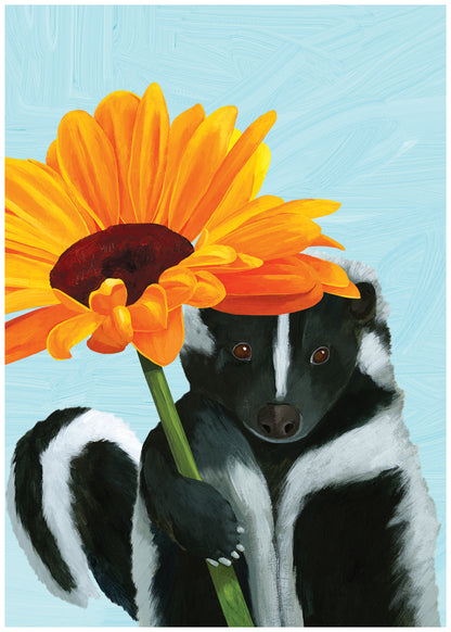 Sweet Skunk Birthday Card
