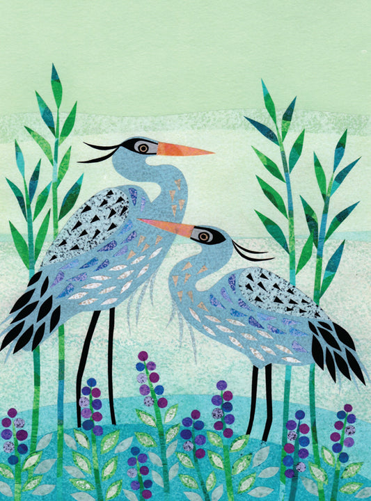 Blue Herons Card