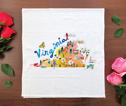 Watercolor USA: Virginia Towel