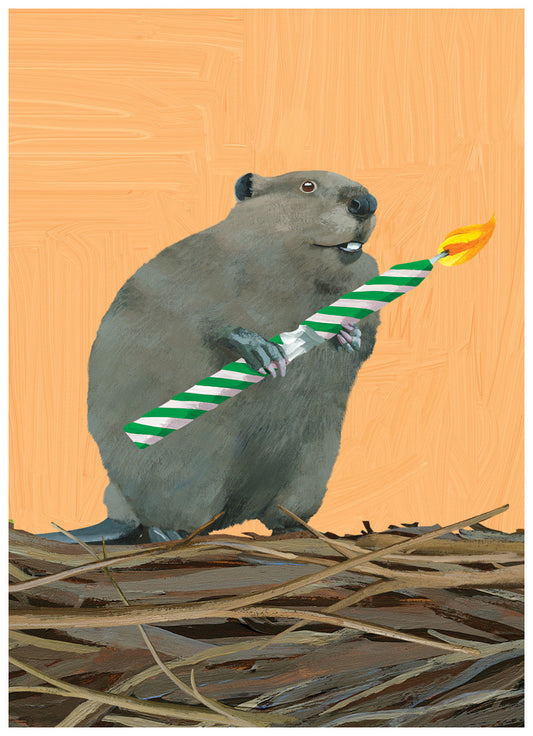 Birthday Beaver Card