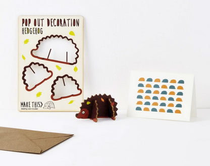 Hedgehog Pop Out Card