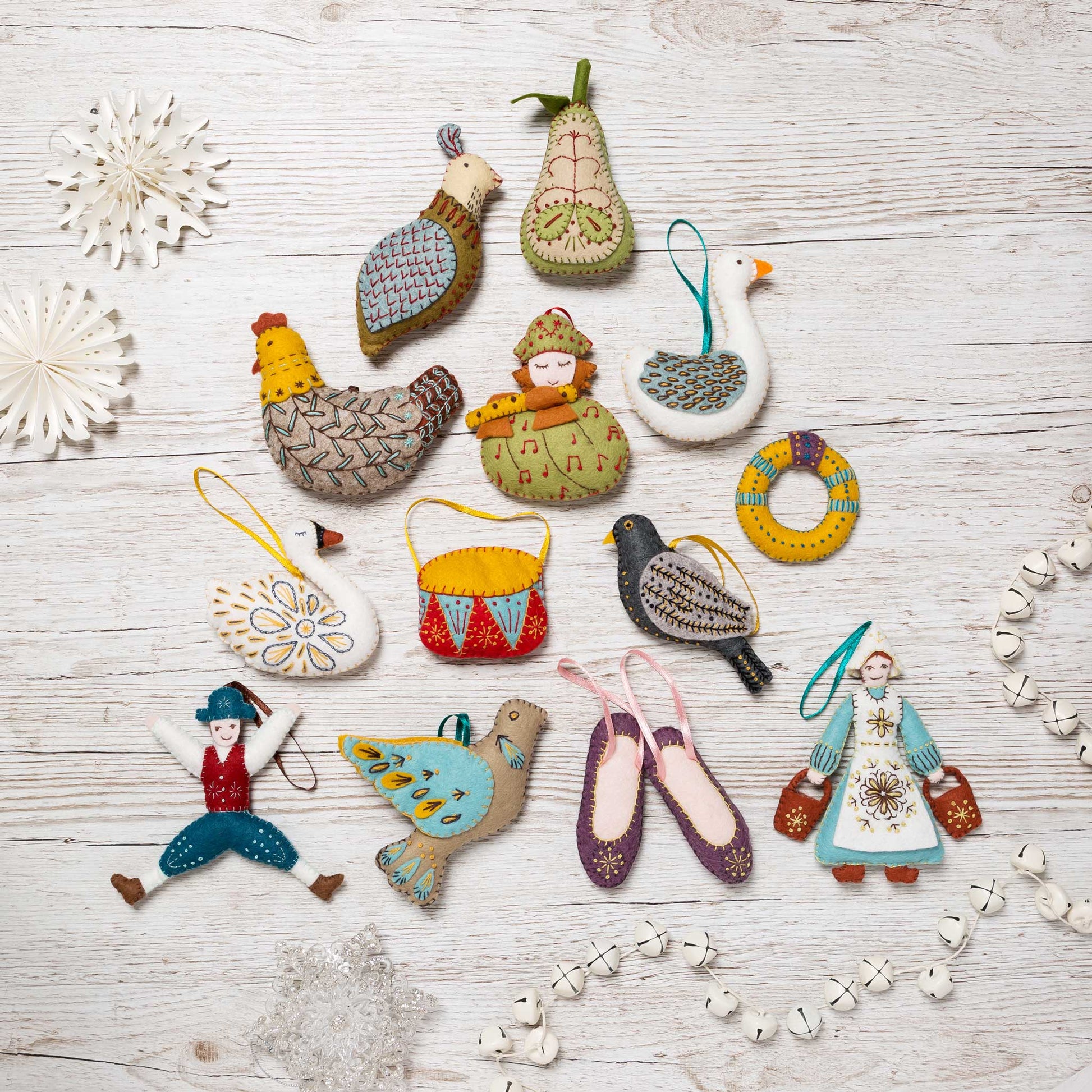 12 Days of Christmas Felt Ornament Craft Kit – Allport Editions