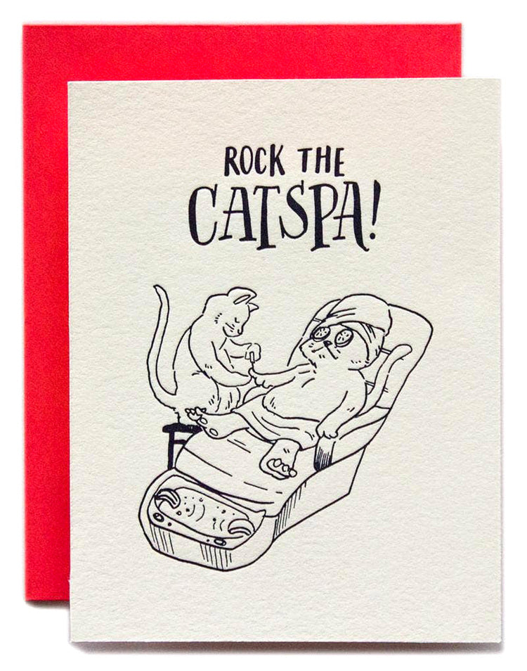 Rock the Catspa Blank Card