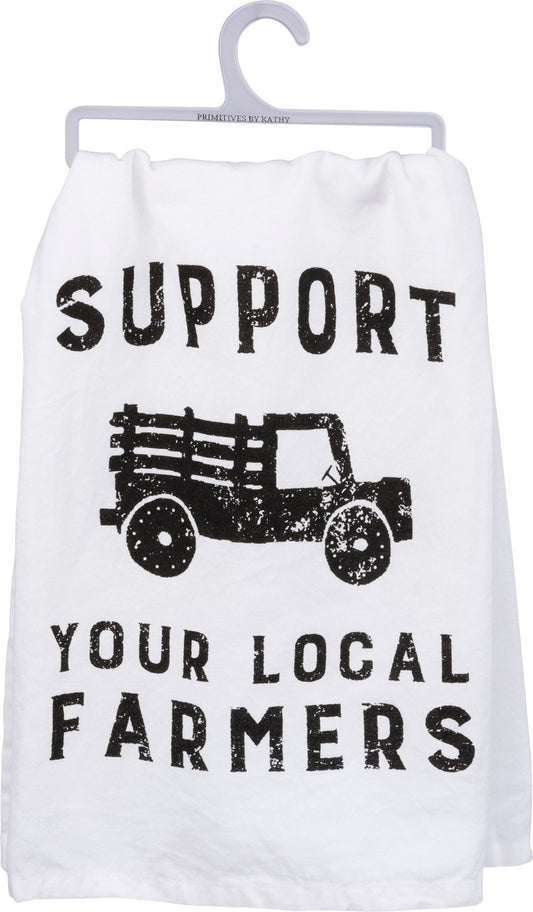 Support Our Local Farmers Towel
