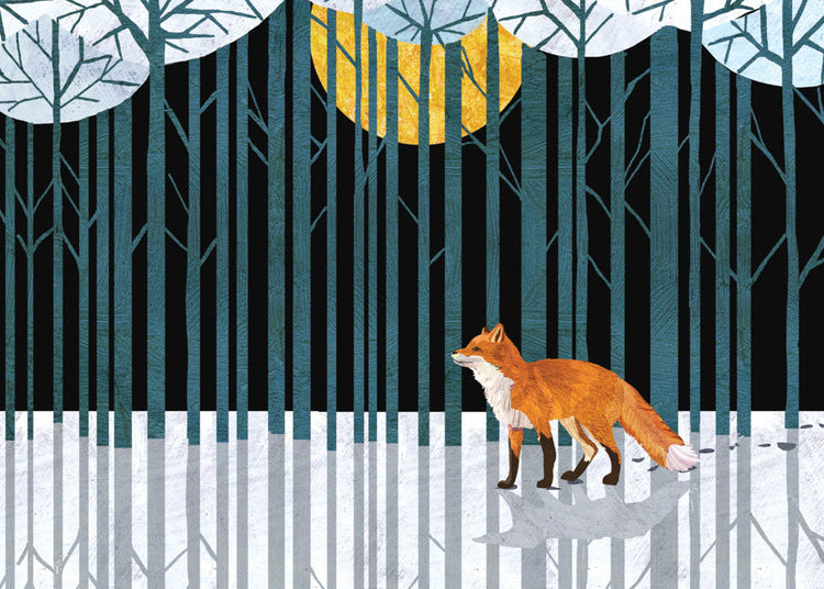 Enchanted Forest Fox Holiday Card