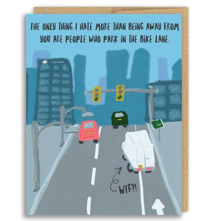 Bike Lane Love Card