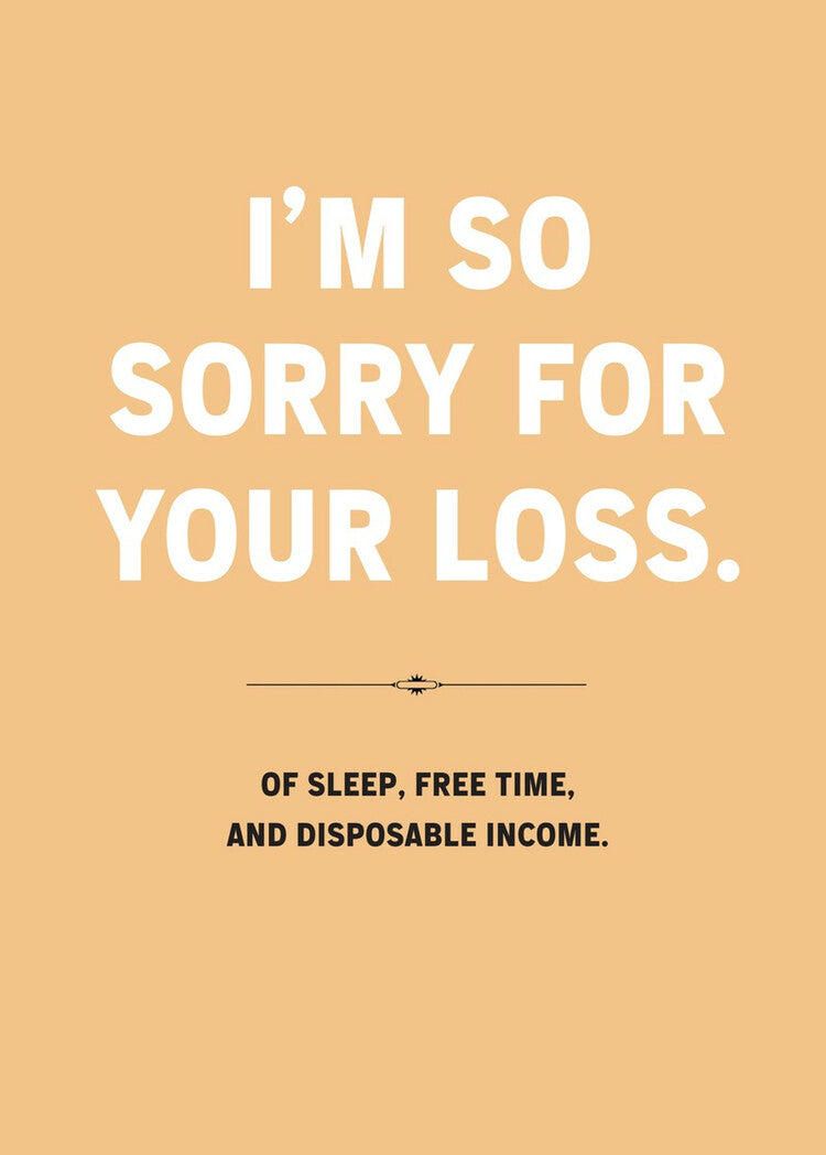 Sorry For Your Loss New Baby Card – Allport Editions
